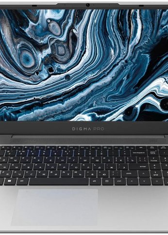 Ноутбук 15.6" Digma Pro Breve серебристый R7-5700U 16GB/512GB AMD W11Prof (DN15R7-ADXW01)