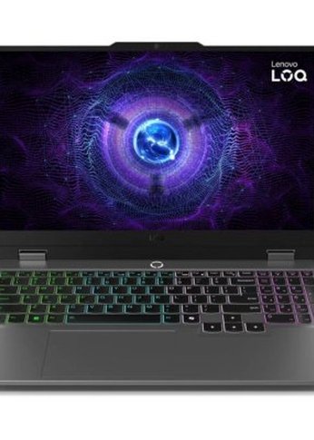 Ноутбук 15.6" Lenovo LOQ 15IAX9 серый i5-12450HX 16Gb/512Gb RTX4060 noOS (83GS00ENRK)