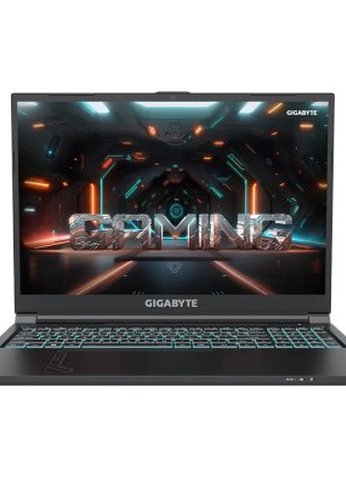Ноутбук Gigabyte G6 Core i5 13500H 16Gb SSD512Gb NVIDIA GeForce RTX4060 8Gb 16" IPS FHD+ (1920x1200) Windows 11 Home black WiFi BT Cam (KF-53KZ853SH)