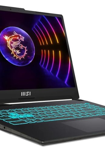 Ноутбук MSI Cyborg 15 A12VF-869XRU Core i5 12450H 16Gb SSD512Gb NVIDIA GeForce RTX4060 8Gb 15.6" IPS FHD (1920x1080) Free DOS black WiFi BT Cam (9S7-