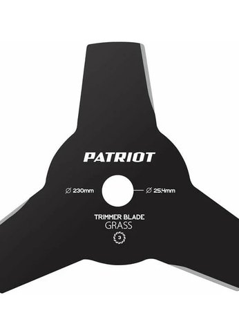 Нож Patriot TBS-3P, D=230*25,4 мм, толщина 1,6 мм 3 - лопастной