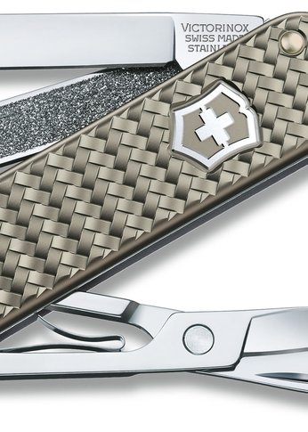 Нож перочинный Victorinox Classic Precious Alox (0.6221.4031G) 58мм 5функц. серый подар.коробка