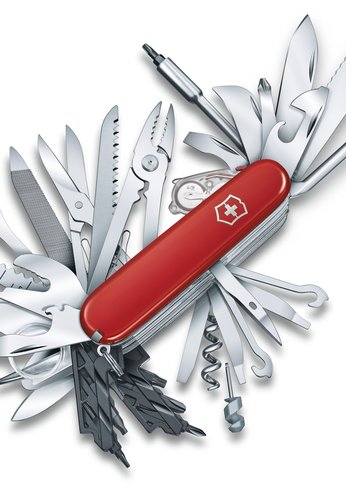 Нож перочинный Victorinox SwissChamp XXL (1.6795.XXL) 91мм 73функц. красный подар.коробка