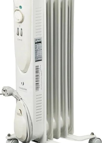 Обогреватель масляный Timberk TOR 21.1005 SLX 1000Вт белый