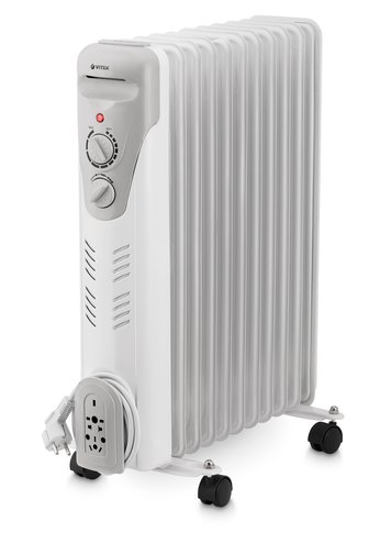 Обогреватель масляный Vitek VT-1710 2500Вт белый