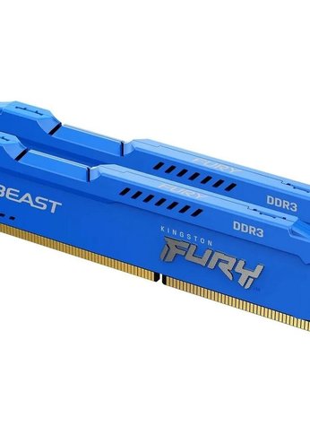 Память DDR3 16GB 1600MHz Kingston KF316C10BK2/16 FURY Beast Blue PnP kit 2*8gb, 2RX8 10-10-10 1.5V 240-pin 4Gbit