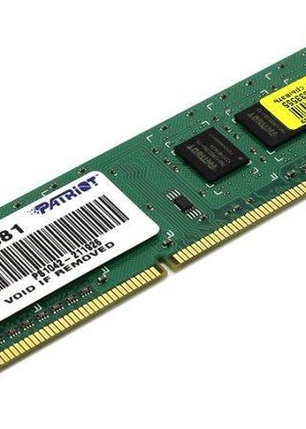 Память DDR3 4Gb 1333MHz Patriot PSD34G133381 RTL PC3-10600 CL9 DIMM 240-pin 1.5В single rank Ret