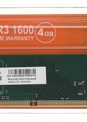 Память DDR3 4Gb 1600MHz AGi AGI160004UD128 UD128 RTL PC4-12800 DIMM 240-pin 1.35В Ret