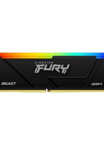 Память DDR4 16GB 2666MHz Kingston KF426C16BB2A/16 Fury Beast RGB RTL Gaming PC4-21300 CL16 DIMM 288-pin 1.2В dual rank с радиатором Ret