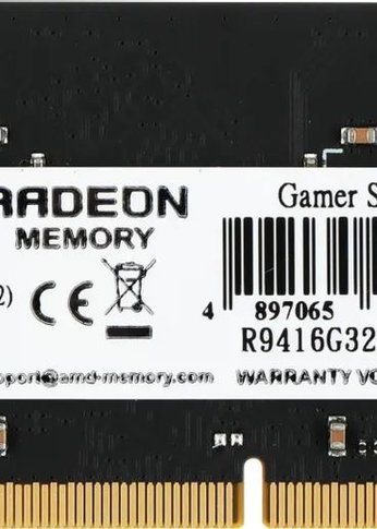 Память DDR4 16GB 3200MHz AMD R9416G3206S2S-UO R9 OEM PC4-25600 CL22 SO-DIMM 260-pin 1.2В OEM