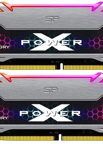 Память DDR4 2x16Gb 3200MHz Silicon Power XPOWER Turbine RGb C18 DIMM (KIT of 2) 1Gx8 SR