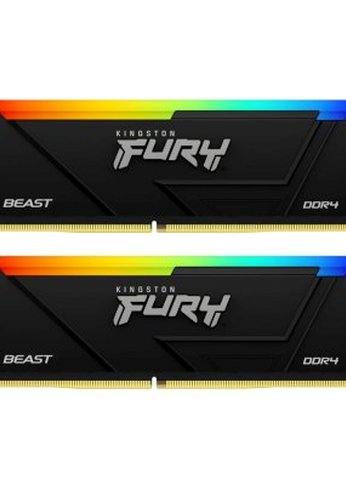 Память DDR4 2x16GB 3600MHz Kingston KF436C18BB2AK2/32 Fury Beast RGB RTL Gaming PC4-28800 CL18 DIMM 288-pin 1.35В dual rank с радиатором Ret