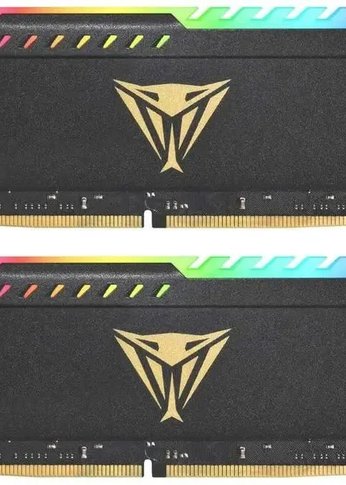 Память DDR4 2x16Gb 3600MHz Patriot PVSR432G360C0K Viper Steel RGB RTL Gaming PC4-24000 CL20 DIMM 288-pin 1.35В dual rank с радиатором Ret