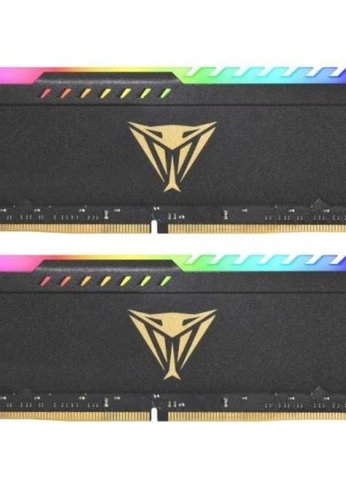 Память DDR4 2x16Gb 3600MHz Patriot PVSR432G360C0K Viper Steel RGB RTL Gaming PC4-24000 CL20 DIMM 288-pin 1.35В dual rank с радиатором Ret