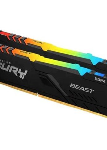 Память DDR4 2x32GB 3200MHz Kingston KF432C16BB2AK2/64 Fury Beast RGB RTL Gaming PC4-25600 CL16 DIMM 288-pin 1.35В dual rank с радиатором Ret