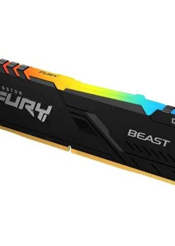 Память DDR4 2x32GB 3200MHz Kingston KF432C16BB2AK2/64 Fury Beast RGB RTL Gaming PC4-25600 CL16 DIMM 288-pin 1.35В dual rank с радиатором Ret