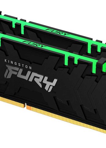 Память DDR4 2x8Gb 3200MHz Kingston KF432C16RBAK2/16 Fury Renegade RGB RTL Gaming PC4-25600 CL16 DIMM 288-pin 1.35В single rank с радиатором Ret