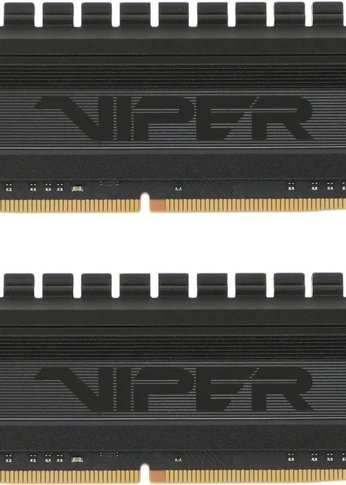 Память DDR4 2x8Gb 3600MHz Patriot PVB416G360C8K Viper 4 Blackout RTL Gaming PC4-28800 CL18 DIMM 288-pin 1.35В с радиатором Ret
