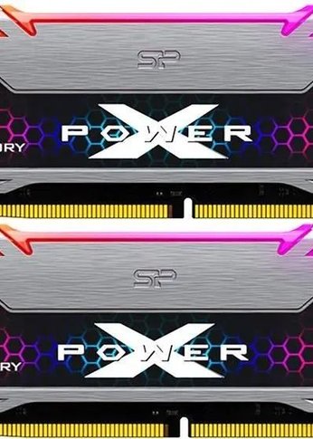 Память DDR4 2x8Gb 3600MHz Silicon Power SP016GXLZU360BDB Xpower Turbine RGb RTL Gaming PC4-28800 CL18 288-pin 1.35В kit single rank с радиатором