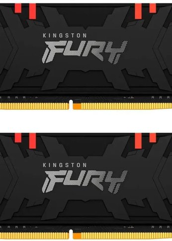 Память DDR4 2x8GB 4600МГц Kingston KF446C19RBAK2/16 Fury Renegade RGB RTL Gaming PC4-36800 CL19 DIMM 288-pin 1.5В kit dual rank с радиатором Ret