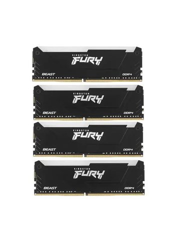 Память DDR4 4x16Gb 3600MHz Kingston KF436C18BB2AK4/64 FURY Beast RGB PC4-28800 288-pin
