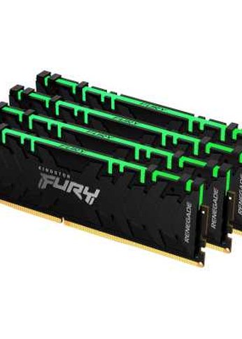 Память DDR4 4x8Gb 3200MHz Kingston KF432C16RBAK4/32 Fury Renegade RGB RTL Gaming PC4-25600 CL16 DIMM 288-pin 1.35В single rank с радиатором Ret