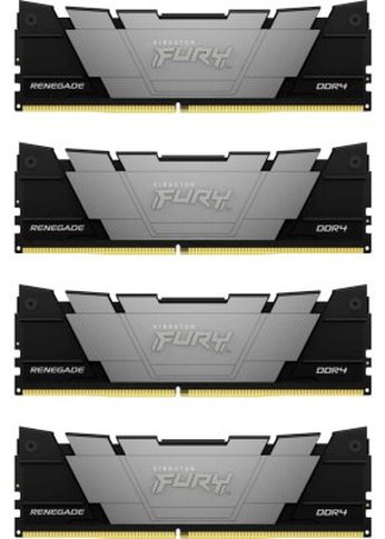 Память DDR4 4x8GB 3600MHz Kingston KF436C16RB2K4/32 Fury Renegade Black RTL Gaming PC4-25600 CL16 DIMM 288-pin 1.35В kit single rank с радиатором Ret