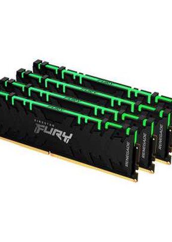 Память DDR4 4x8GB 3600MHz Kingston KF436C16RBAK4/32 Fury Renegade RGB RTL Gaming PC4-28800 CL16 DIMM 288-pin 1.35В kit single rank с радиатором Ret