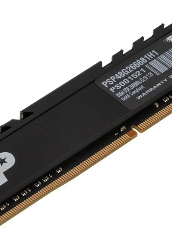 Память DDR4 8Gb 1266Mhz Patriot Signature Premium Радиатор Множитель частоты шины 19 1.2