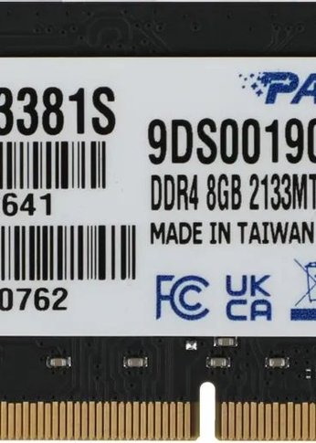 Память DDR4 8Gb 2133MHz Patriot PSD48G213381S Signature RTL PC4-17000 CL15 SO-DIMM 260-pin 1.2В single rank Ret