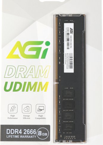 Память DDR4 8Gb 2666MHz AGi AGI266608UD138 UD138 RTL PC4-21300 DIMM 288-pin 1.2В Ret