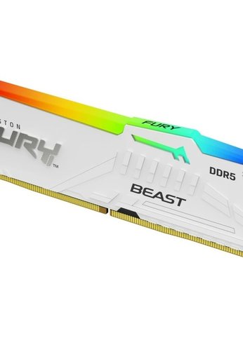 Память DDR5 16GB 5200MHz Kingston KF552C36BWEA-16 FURY Beast White RGB EXPO PC5-41600 CL36 288-pin
