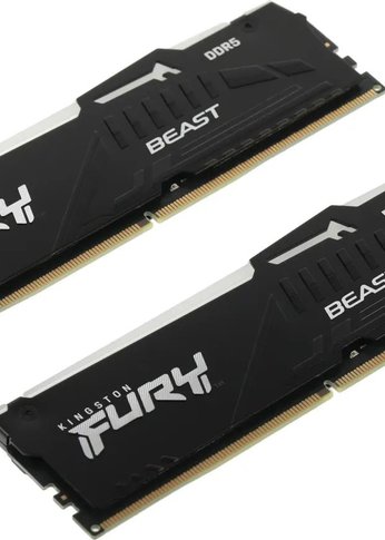 Память DDR5 2x16Gb 5200Mhz Kingston Fury DDR5 Множитель частоты шины 40 1.1 В RGB KF552C40BBAK2