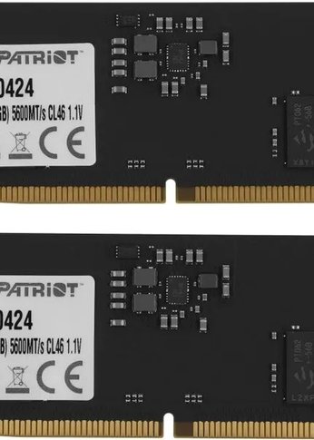 Память DDR5 2x16Gb 5600MHz Patriot PSD532G5600K Signature RTL PC5-44800 CL46 DIMM 288-pin 1.1В Ret