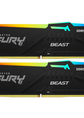 Память DDR5 2x16GB 6000MHz Kingston KF560C30BBAK2-32 FURY Beast RGB XMP PC5-48000 CL30 288-pin