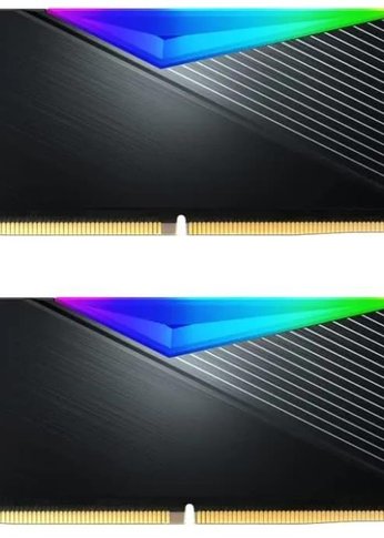 Память DDR5 2x16Gb 7200Mhz A-Data Радиатор Множитель частоты шины 34 1.45 В RGB черный