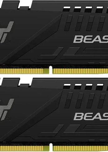 Память DDR5 2x32Gb 5200MHz Kingston KF552C36BBEK2-64 Fury Beast Black Expo RTL Gaming PC5-41600 CL36 288-pin 1.25В kit single rank с радиатором