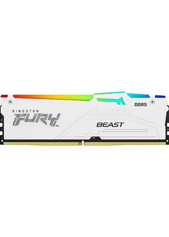 Память DDR5 32GB 5600MHz Kingston KF556C40BWA-32 FURY Beast White RGB XMP PC5-44800 CL40 288-pin