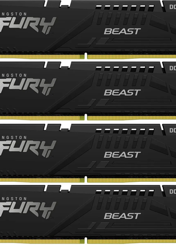 Память DDR5 4x16GB 6000MHz Kingston KF560C40BBK4-64 FURY Beast Black XMP PC5-48000 CL40 288-pin