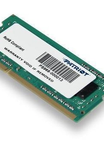 Память SO-DIMM DDR3 4Gb 1600MHz Patriot PSD34G160081S RTL PC3-12800 CL11 204-pin 1.5В single rank Ret