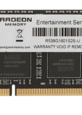 Память SO-DIMM DDR3 8Gb 1600MHz AMD R538G1601S2S-U RTL PC3-12800 CL11 204-pin 1.5В dual rank Ret