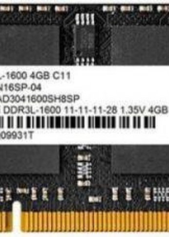 Память SO-DIMM DDR3L 4Gb 1600MHz Netac NTBSD3N16SP-04 Basic RTL PC3-12800 CL11 204-pin 1.35В single rank Ret