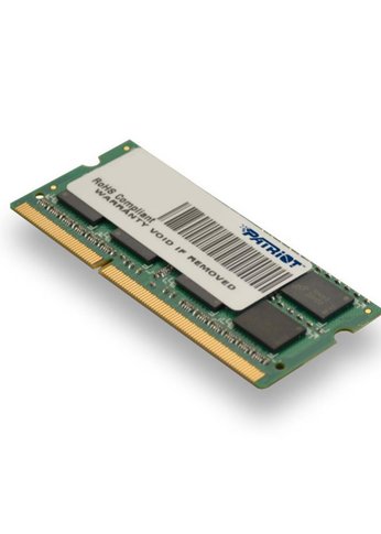 Память SO-DIMM DDR3L 4Gb 1600MHz Patriot PSD34G1600L2S RTL PC3-12800 CL11 204-pin 1.35В dual rank Ret