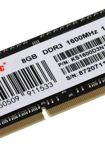 Память SO-DIMM DDR3L 8Gb 1600MHz Kingspec KS1600D3N13508G RTL PC3-12800 CL11 204-pin 1.35В Ret