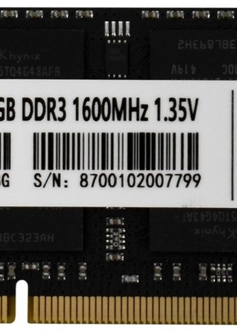 Память SO-DIMM DDR3L 8Gb 1600MHz Kingspec KS1600D3N13508G RTL PC3-12800 CL11 204-pin 1.35В Ret