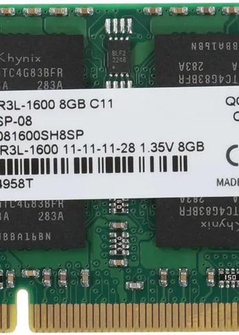 Память SO-DIMM DDR3L 8Gb 1600MHz Netac NTBSD3N16SP-08 Basic RTL PC3-12800 CL11 204-pin 1.35В single rank Ret