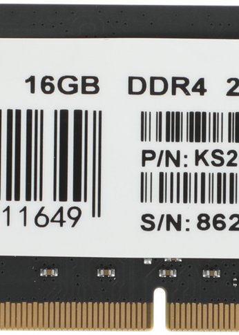 Память SO-DIMM DDR4 16Gb 2666MHz Kingspec KS2666D4N12016G RTL PC4-21300 260-pin 1.2В Ret