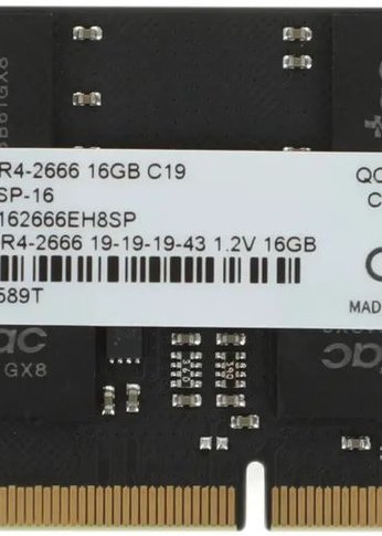 Память SO-DIMM DDR4 16Gb 2666MHz Netac NTBSD4N26SP-16 Basic RTL PC4-21300 CL19 260-pin 1.2В single rank Ret