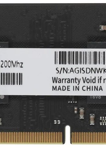 Память SO-DIMM DDR4 16Gb 3200MHz AGi AGI320016SD138 SD138 RTL PC4-25600 260-pin 1.2В OEM