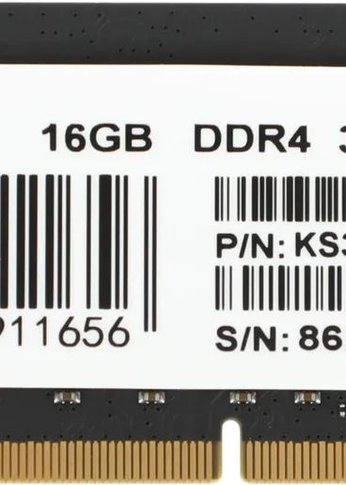 Память SO-DIMM DDR4 16Gb 3200MHz Kingspec KS3200D4N12016G RTL PC4-25600 CL17 260-pin 1.35В